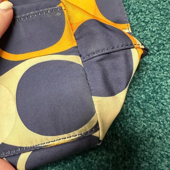 Authentic Coach Signature Stripe Tote, Gently Worn, Linear C Patterned Exterior - Picture 10 of 13